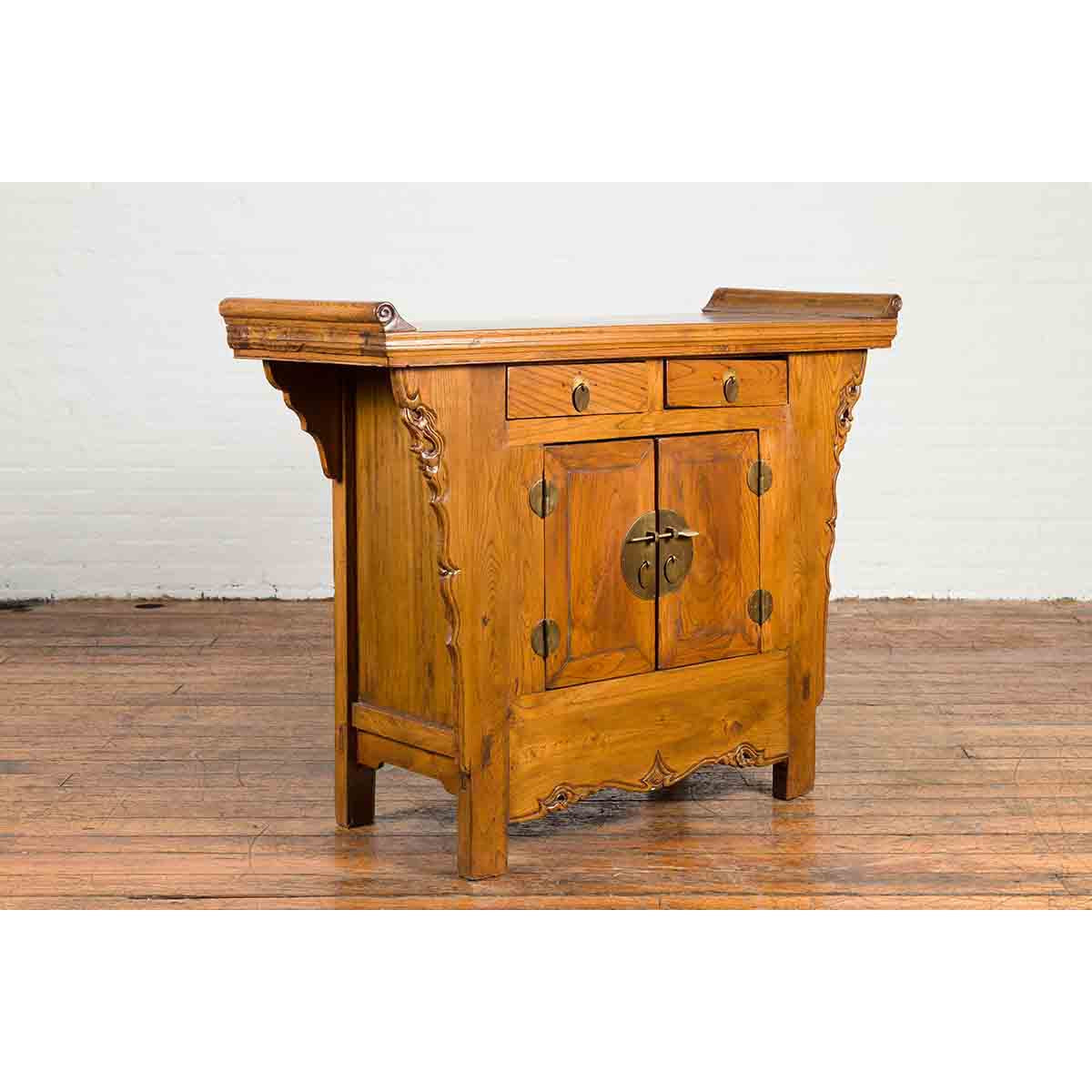 Qing Dynasty Antique Chinese Altar Cabinet-6. Asian & Chinese Furniture, Art, Antiques, Vintage Home Décor for sale at FEA Home