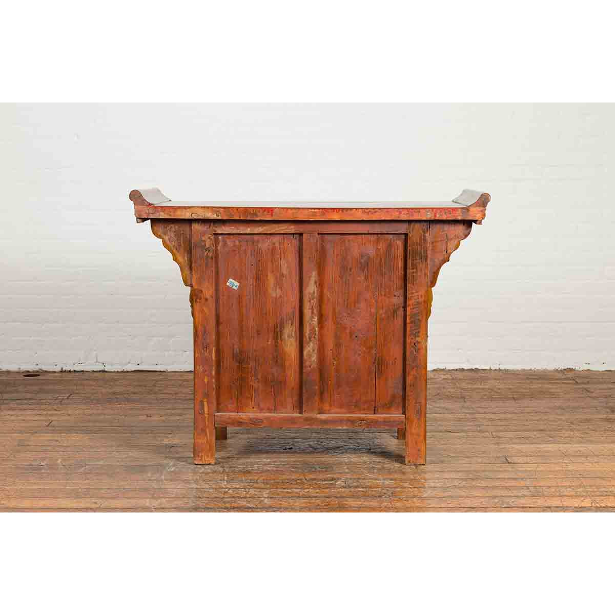 Qing Dynasty Antique Chinese Altar Cabinet-8. Asian & Chinese Furniture, Art, Antiques, Vintage Home Décor for sale at FEA Home