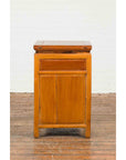 Vintage Two-Toned Side Table Cabinet with Single Drawer and Double Doors-12. Asian & Chinese Furniture, Art, Antiques, Vintage Home Décor for sale at FEA Home