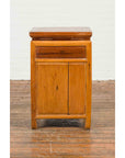 Vintage Two-Toned Side Table Cabinet with Single Drawer and Double Doors-11. Asian & Chinese Furniture, Art, Antiques, Vintage Home Décor for sale at FEA Home