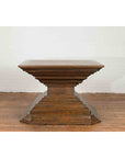 Indonesian Vintage Pagan Dynasty Style Pyramid-Shaped Console Pedestal Table-12. Asian & Chinese Furniture, Art, Antiques, Vintage Home Décor for sale at FEA Home