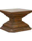 Indonesian Vintage Pagan Dynasty Style Pyramid-Shaped Console Pedestal Table-1. Asian & Chinese Furniture, Art, Antiques, Vintage Home Décor for sale at FEA Home