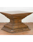 Indonesian Vintage Pagan Dynasty Style Pyramid-Shaped Console Pedestal Table-2. Asian & Chinese Furniture, Art, Antiques, Vintage Home Décor for sale at FEA Home