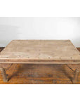 Indian Dining Table with Distressed Patina, Iron Details and Baluster Legs-10. Asian & Chinese Furniture, Art, Antiques, Vintage Home Décor for sale at FEA Home