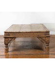Oversized Antique Temple Door with Studs Made into a Carved Coffee Table-11. Asian & Chinese Furniture, Art, Antiques, Vintage Home Décor for sale at FEA Home