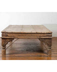 Oversized Antique Temple Door with Studs Made into a Carved Coffee Table-13. Asian & Chinese Furniture, Art, Antiques, Vintage Home Décor for sale at FEA Home