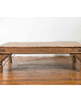 Oversized Antique Temple Door with Studs Made into a Carved Coffee Table-2. Asian & Chinese Furniture, Art, Antiques, Vintage Home Décor for sale at FEA Home