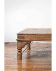 Oversized Antique Temple Door with Studs Made into a Carved Coffee Table-4. Asian & Chinese Furniture, Art, Antiques, Vintage Home Décor for sale at FEA Home
