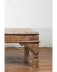 Oversized Antique Temple Door with Studs Made into a Carved Coffee Table-5. Asian & Chinese Furniture, Art, Antiques, Vintage Home Décor for sale at FEA Home