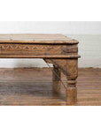 Oversized Antique Temple Door with Studs Made into a Carved Coffee Table-7. Asian & Chinese Furniture, Art, Antiques, Vintage Home Décor for sale at FEA Home