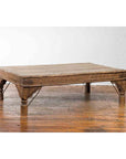 Oversized Antique Temple Door with Studs Made into a Carved Coffee Table-10. Asian & Chinese Furniture, Art, Antiques, Vintage Home Décor for sale at FEA Home