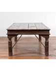 Antique Indian Courtyard Door Panel from Rajasthan Made into a Coffee Table-13. Asian & Chinese Furniture, Art, Antiques, Vintage Home Décor for sale at FEA Home