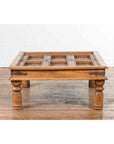 Indian 19th Century Sheesham Wood Courtyard Door Redesigned as a Coffee Table-11. Asian & Chinese Furniture, Art, Antiques, Vintage Home Décor for sale at FEA Home