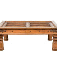 Indian 19th Century Sheesham Wood Courtyard Door Redesigned as a Coffee Table-1. Asian & Chinese Furniture, Art, Antiques, Vintage Home Décor for sale at FEA Home