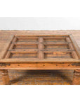 Indian 19th Century Sheesham Wood Courtyard Door Redesigned as a Coffee Table-10. Asian & Chinese Furniture, Art, Antiques, Vintage Home Décor for sale at FEA Home