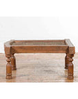 Antique Indian Arched Window Grate Made into a Coffee Table with Baluster Legs-8. Asian & Chinese Furniture, Art, Antiques, Vintage Home Décor for sale at FEA Home