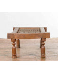 Antique Indian Arched Window Grate Made into a Coffee Table with Baluster Legs-13. Asian & Chinese Furniture, Art, Antiques, Vintage Home Décor for sale at FEA Home