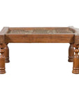 Antique Indian Arched Window Grate Made into a Coffee Table with Baluster Legs-1. Asian & Chinese Furniture, Art, Antiques, Vintage Home Décor for sale at FEA Home