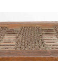 Antique Indian Arched Window Grate Made into a Coffee Table with Baluster Legs-10. Asian & Chinese Furniture, Art, Antiques, Vintage Home Décor for sale at FEA Home