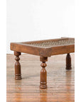 Antique Indian Arched Window Grate Made into a Coffee Table with Baluster Legs-11. Asian & Chinese Furniture, Art, Antiques, Vintage Home Décor for sale at FEA Home