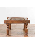 Antique Indian Arched Window Grate Made into a Coffee Table with Baluster Legs-12. Asian & Chinese Furniture, Art, Antiques, Vintage Home Décor for sale at FEA Home