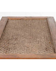 Indian Antique Window Grate Made into a Coffee Table with Turned Baluster Legs-12. Asian & Chinese Furniture, Art, Antiques, Vintage Home Décor for sale at FEA Home