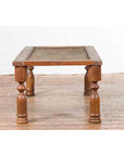 Indian Antique Window Grate Made into a Coffee Table with Turned Baluster Legs-14. Asian & Chinese Furniture, Art, Antiques, Vintage Home Décor for sale at FEA Home