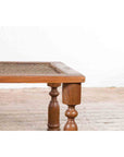 Indian Antique Window Grate Made into a Coffee Table with Turned Baluster Legs-8. Asian & Chinese Furniture, Art, Antiques, Vintage Home Décor for sale at FEA Home