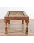 Indian Antique Window Grate Made into a Coffee Table with Turned Baluster Legs-12. Asian & Chinese Furniture, Art, Antiques, Vintage Home Décor for sale at FEA Home