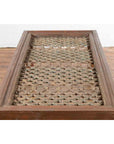 Indian Antique Window Grate Made into a Coffee Table with Turned Baluster Legs-14. Asian & Chinese Furniture, Art, Antiques, Vintage Home Décor for sale at FEA Home