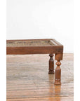 Indian Antique Window Grate Made into a Coffee Table with Turned Baluster Legs-7. Asian & Chinese Furniture, Art, Antiques, Vintage Home Décor for sale at FEA Home