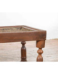 Indian Antique Window Grate Made into a Coffee Table with Turned Baluster Legs-9. Asian & Chinese Furniture, Art, Antiques, Vintage Home Décor for sale at FEA Home