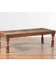 Indian Antique Window Grate Made into a Coffee Table with Turned Baluster Legs-5. Asian & Chinese Furniture, Art, Antiques, Vintage Home Décor for sale at FEA Home