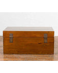 Antique Chinese Early 20th Century Elmwood Blanket Chest with Brass Hardware-12. Asian & Chinese Furniture, Art, Antiques, Vintage Home Décor for sale at FEA Home