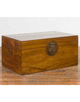 Antique Chinese Early 20th Century Elmwood Blanket Chest with Brass Hardware-2. Asian & Chinese Furniture, Art, Antiques, Vintage Home Décor for sale at FEA Home