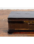 Chinese Qing Dynasty 19th Century Black Lacquer Blanket Chest with Rattan Inlay-6. Asian & Chinese Furniture, Art, Antiques, Vintage Home Décor for sale at FEA Home