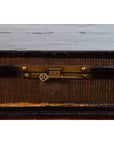 Chinese Qing Dynasty 19th Century Black Lacquer Blanket Chest with Rattan Inlay-8. Asian & Chinese Furniture, Art, Antiques, Vintage Home Décor for sale at FEA Home