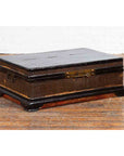 Chinese Qing Dynasty 19th Century Black Lacquer Blanket Chest with Rattan Inlay-2. Asian & Chinese Furniture, Art, Antiques, Vintage Home Décor for sale at FEA Home