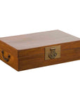 Chinese Vintage Blanket Chest with Traditional Brass Hardware and Handles-1. Asian & Chinese Furniture, Art, Antiques, Vintage Home Décor for sale at FEA Home