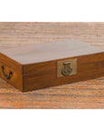 Chinese Vintage Blanket Chest with Traditional Brass Hardware and Handles-2. Asian & Chinese Furniture, Art, Antiques, Vintage Home Décor for sale at FEA Home