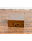 Chinese Vintage Blanket Chest with Traditional Brass Hardware and Handles-10. Asian & Chinese Furniture, Art, Antiques, Vintage Home Décor for sale at FEA Home