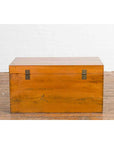 Large Vintage Chinese Wooden Blanket Chest with Brass Medallion Lock-14. Asian & Chinese Furniture, Art, Antiques, Vintage Home Décor for sale at FEA Home