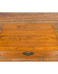 Large Vintage Chinese Wooden Blanket Chest with Brass Medallion Lock-10. Asian & Chinese Furniture, Art, Antiques, Vintage Home Décor for sale at FEA Home