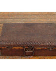 Thai 19th Century Woven Rattan over Wood Carrying Case with Painted Interior-7. Asian & Chinese Furniture, Art, Antiques, Vintage Home Décor for sale at FEA Home