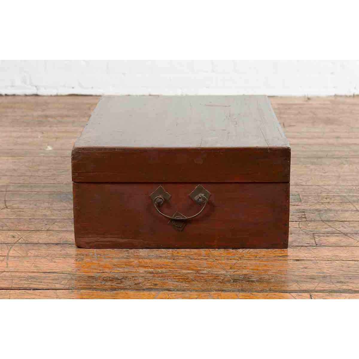 Chinese Early 20th Century Blanket Chest with Underglaze Floral Motifs-12. Asian & Chinese Furniture, Art, Antiques, Vintage Home Décor for sale at FEA Home