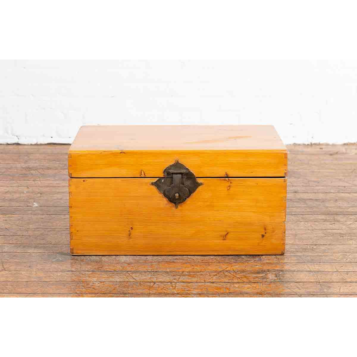 Early 20th Century Elmwood Blanket Chest-4. Asian & Chinese Furniture, Art, Antiques, Vintage Home Décor for sale at FEA Home