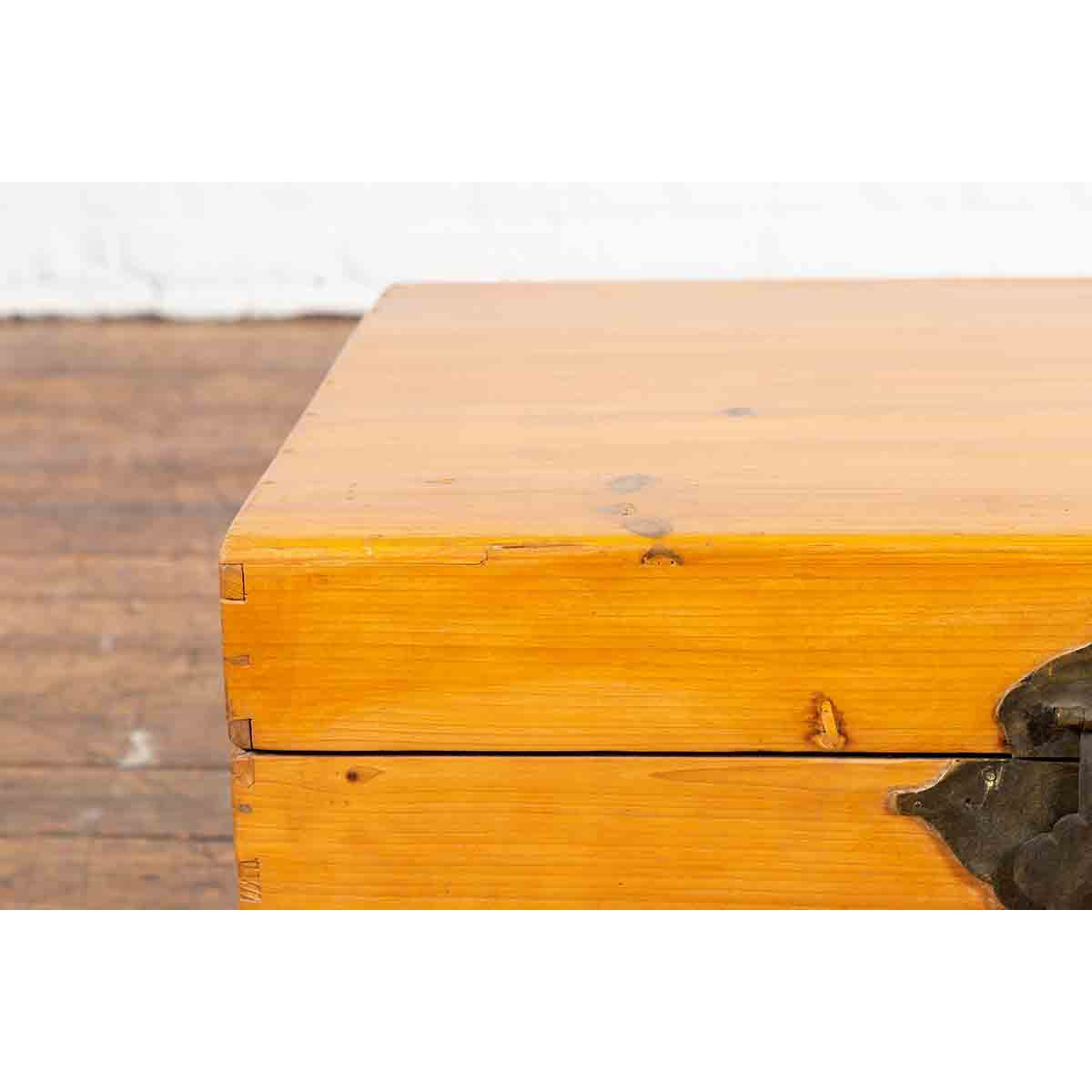 Early 20th Century Elmwood Blanket Chest-6. Asian & Chinese Furniture, Art, Antiques, Vintage Home Décor for sale at FEA Home
