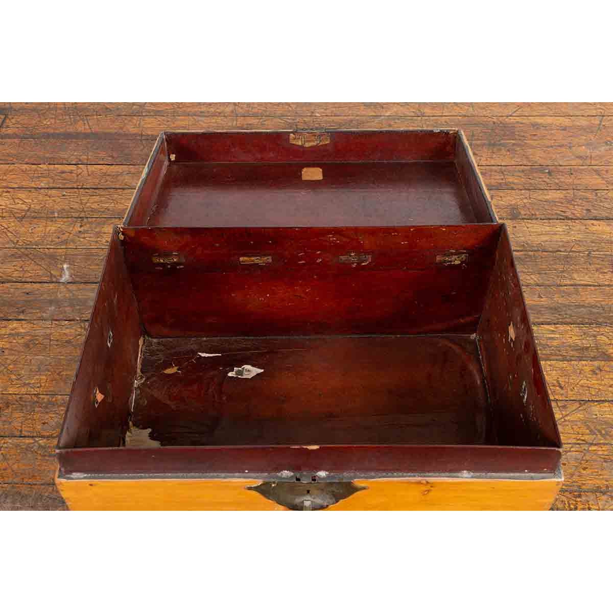 Early 20th Century Elmwood Blanket Chest-5. Asian & Chinese Furniture, Art, Antiques, Vintage Home Décor for sale at FEA Home