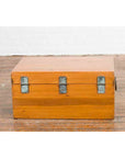 Early 20th Century Natural Elmwood Blanket Chest with Brass Side Handles-14. Asian & Chinese Furniture, Art, Antiques, Vintage Home Décor for sale at FEA Home