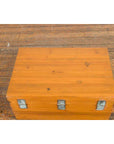Early 20th Century Natural Elmwood Blanket Chest with Brass Side Handles-15. Asian & Chinese Furniture, Art, Antiques, Vintage Home Décor for sale at FEA Home